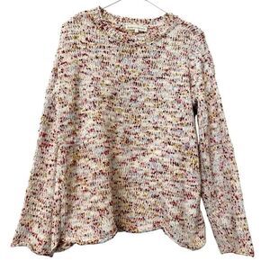 Madison + Hudson Long Sleeve Chenille Knitted Confetti Multicolor Sweater Medium